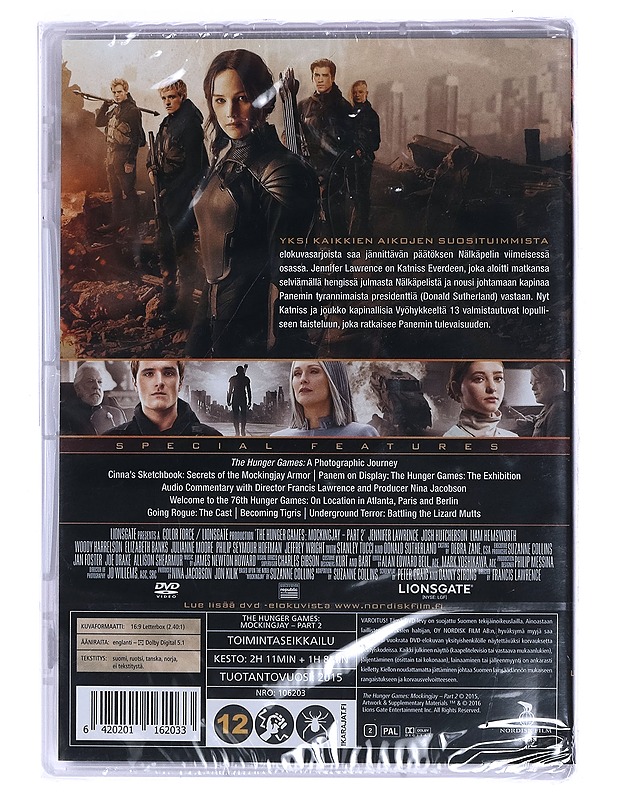 Nälkäpeli: Matkijanärhi - DVD - DVD-elokuvat - 10105462497 - 1