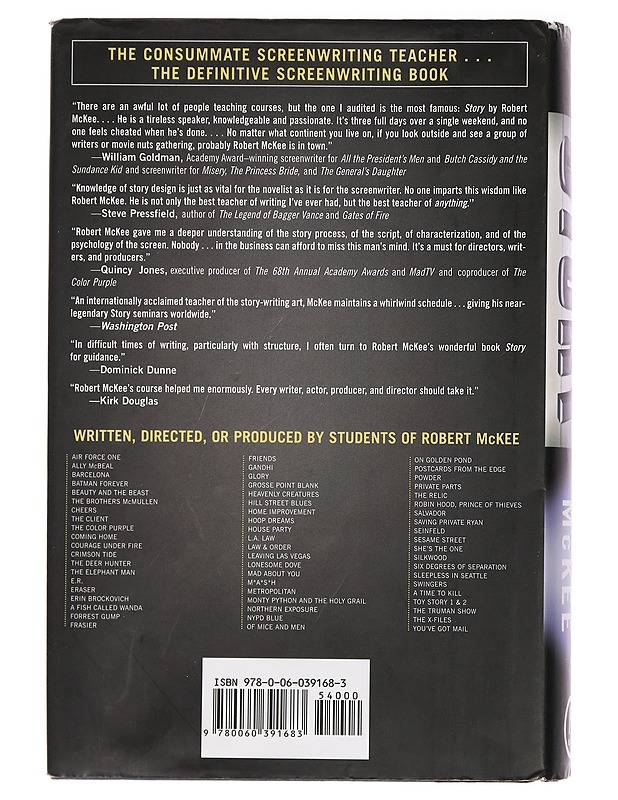 Story: Substance, Structure, Style and the Principles of Screenwriting - McKee, Robert - Tietokirjat ja oppaat - 10105462552 - 1