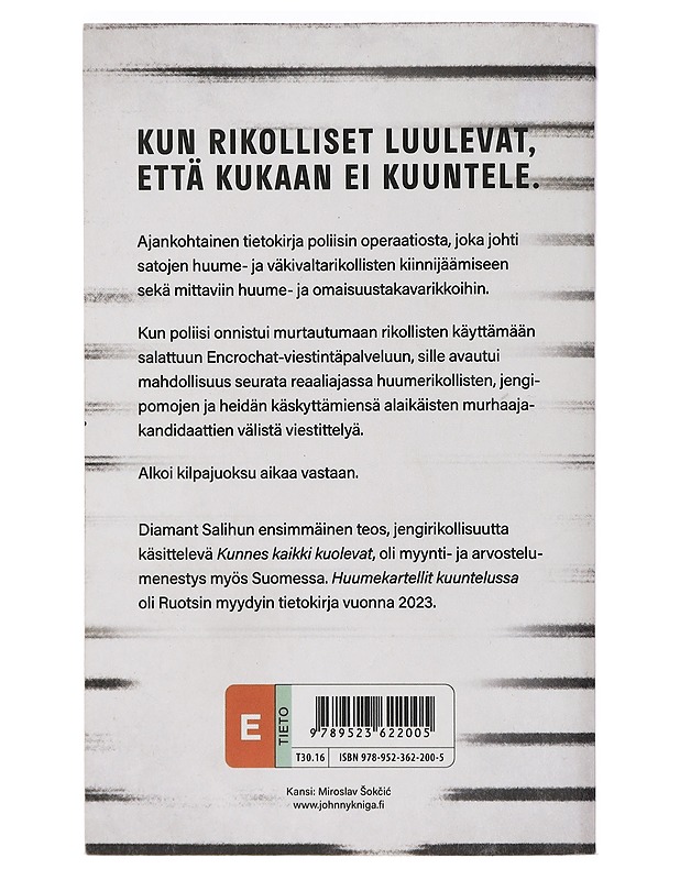 Huumekartellit kuuntelussa - Salihu, Diamant - Jännitys ja dekkarit - 10105462594 - 1