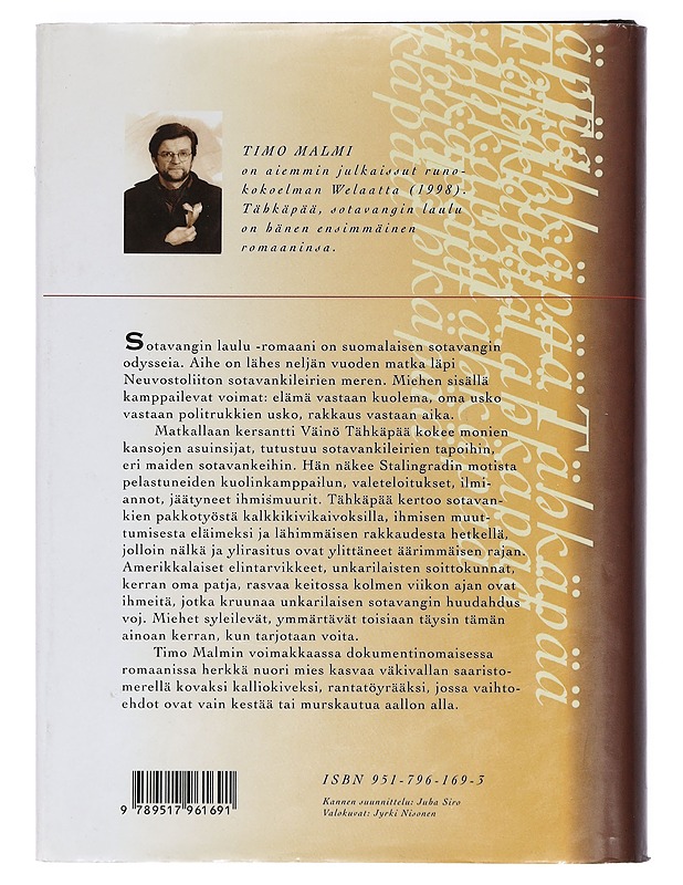 Tähkäpää, sotavangin laulu - Timo Malmi - Romaanit ja novellit - 10105462595 - 1