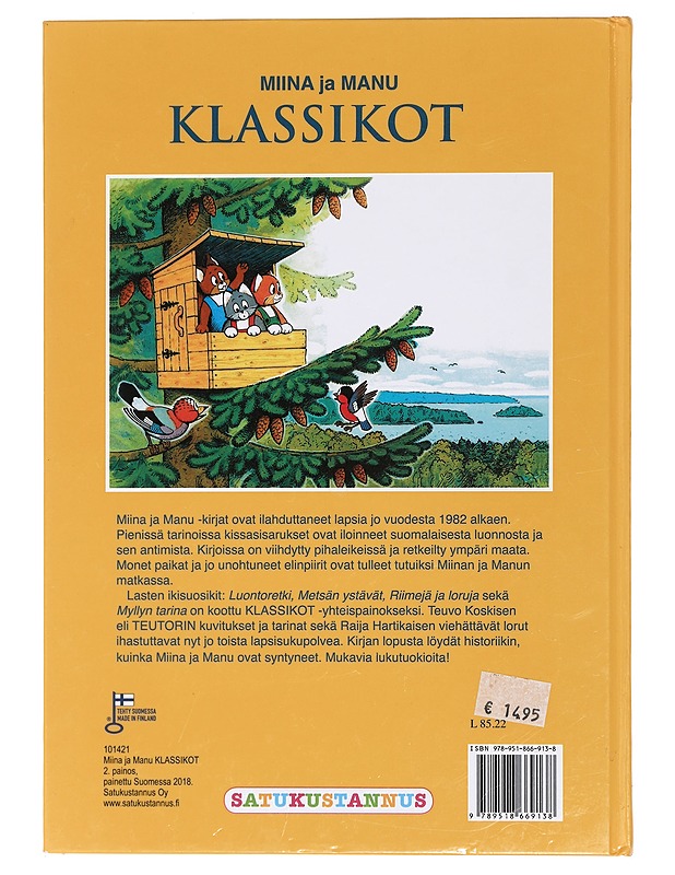Miina ja Manu / klassikot - Teutori - Lastenkirjat - 10105462609 - 1