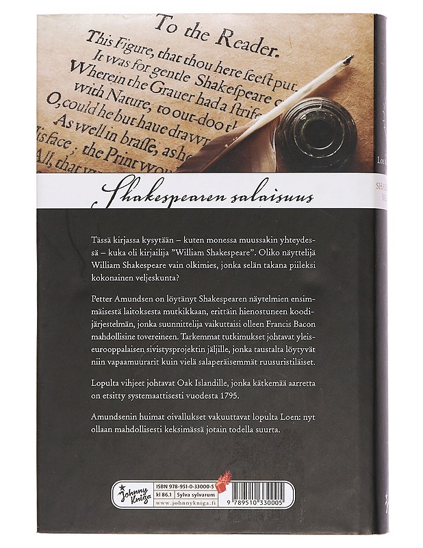 Shakespearen salaisuus - Loe, Erlend - Harrastekirjat - 10105462660 - 1
