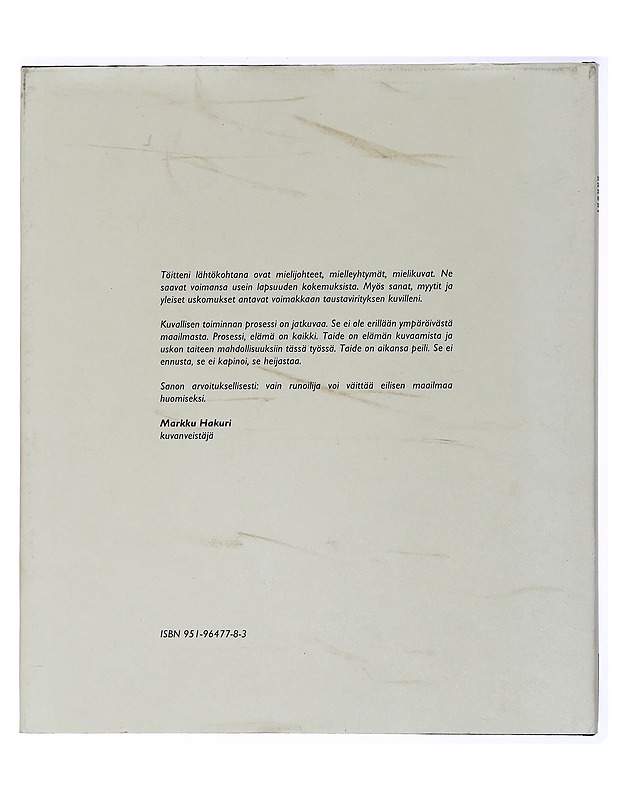 Hakuri - Hakuri, Markku - Taide- ja kulttuurikirjat - 10105462668 - 1
