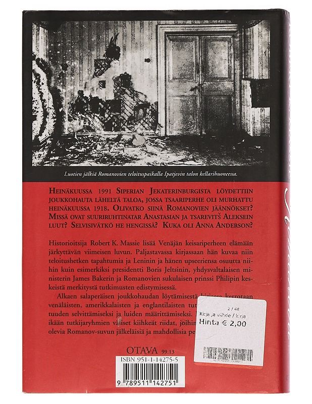 Romanovit : keisariperheen viimeinen luku - Massie, Robert K. - Elämäkerrat ja muistelmat - 10105462773 - 1