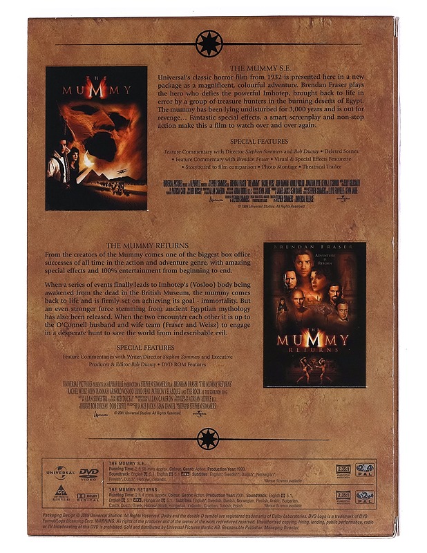 The Mummy/The Mummy Returns - DVD - DVD-elokuvat - 10105462781 - 1