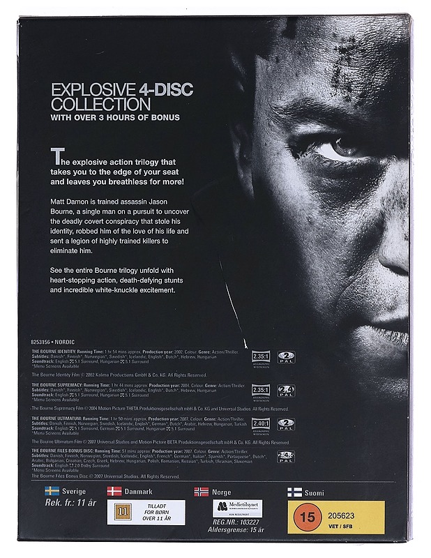 The Ultimate Bourne Collection - DVD - DVD-elokuvat - 10105462797 - 1