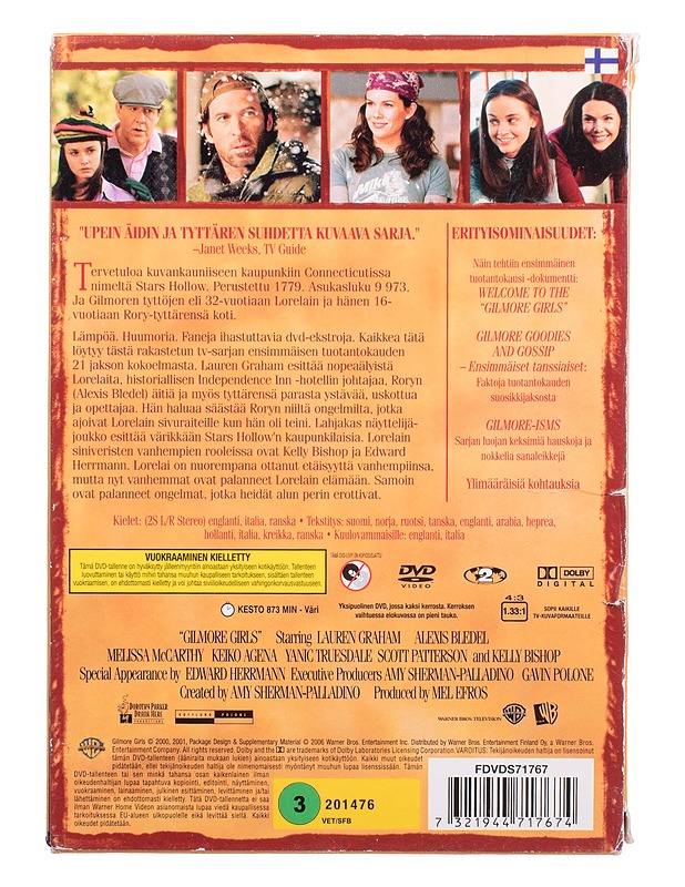 Gilmoren tytöt: kausi 1 - DVD - DVD-elokuvat - 10105462826 - 1