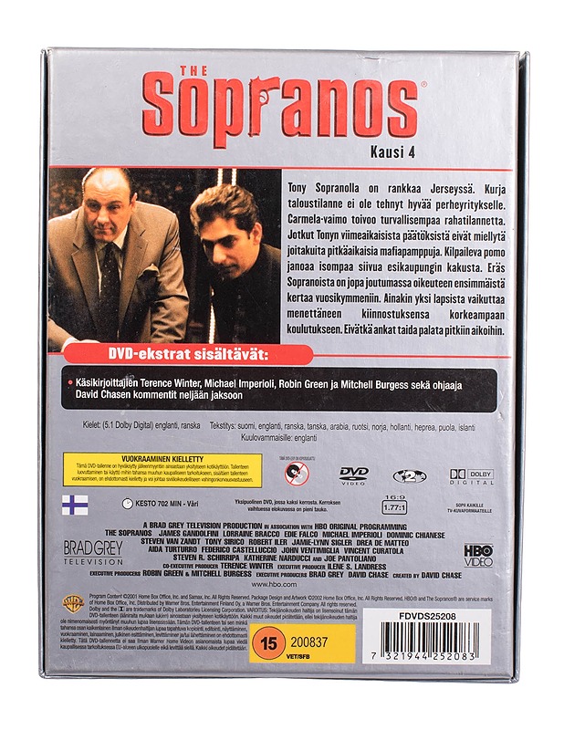 Sopranos, kausi 4 - DVD - DVD-elokuvat - 10105462842 - 1