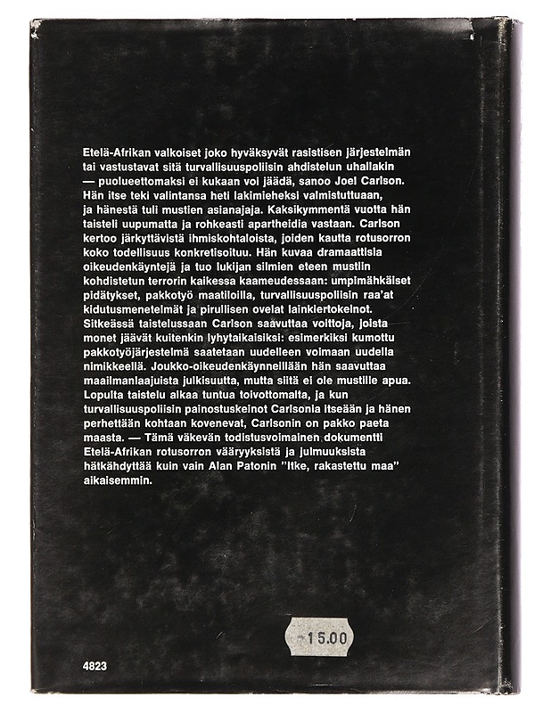 Mustien asianajaja - Carlson, Joel - Elämäkerrat ja muistelmat - 10105462863 - 1