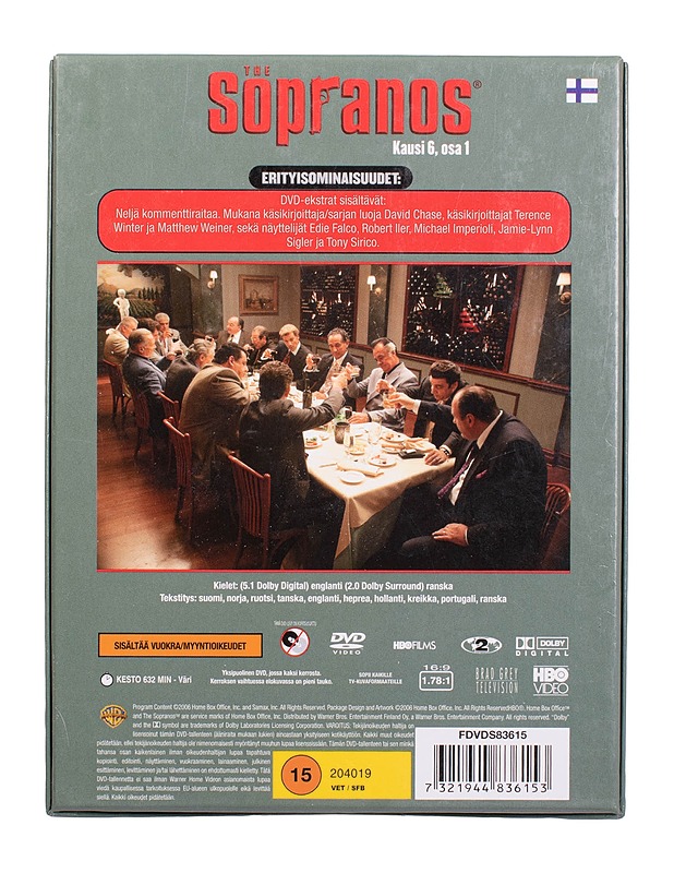 Sopranos kausi 6, osa 1 - DVD - DVD-elokuvat - 10105462866 - 1