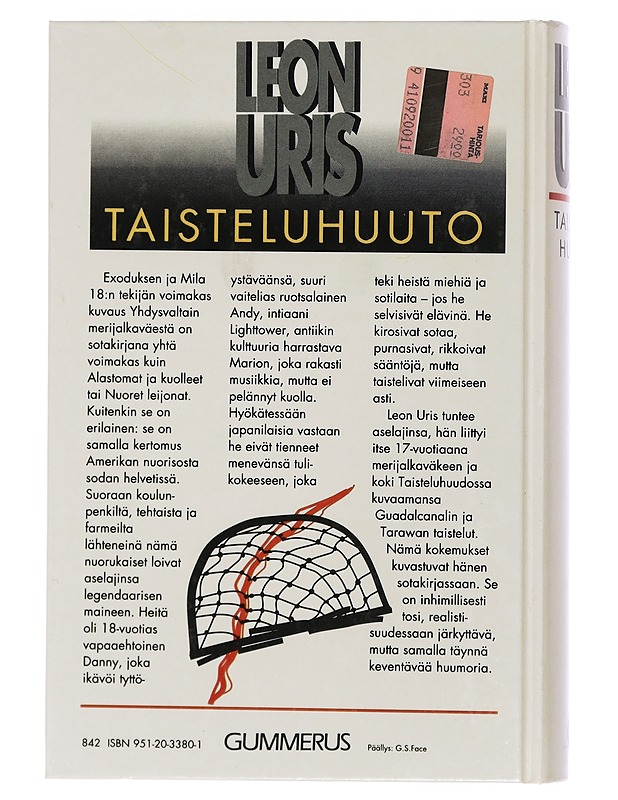 Taisteluhuuto : romaani - Uris, Leon - Romaanit ja novellit - 10105462897 - 1