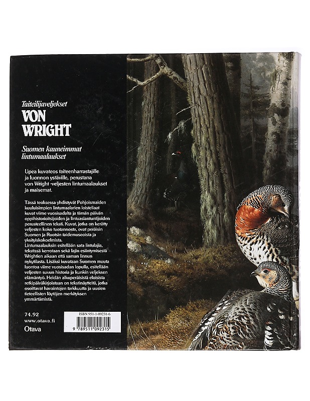 Taiteilijaveljekset von Wright - Suomen kauneimmat lintumaalaukset - Leikola, Anto - Taide- ja kulttuurikirjat - 10105462973 - 1