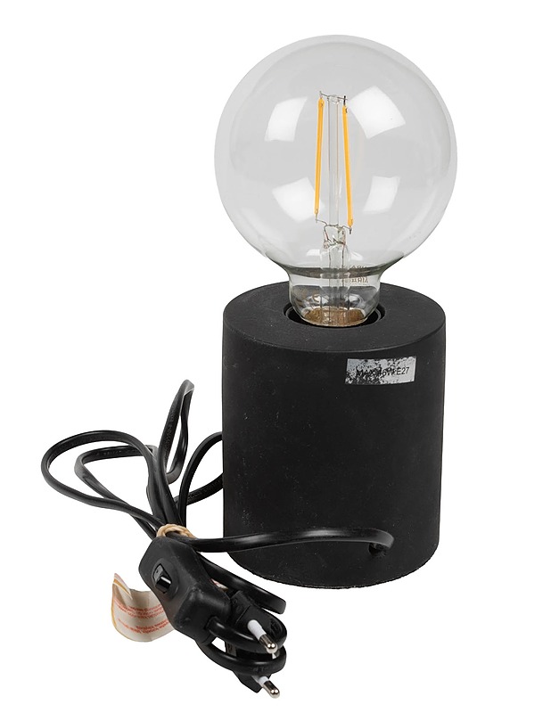 Clas Ohlsonin musta betoni pöytävalaisin - Valaisimet - 10105463019 - 0