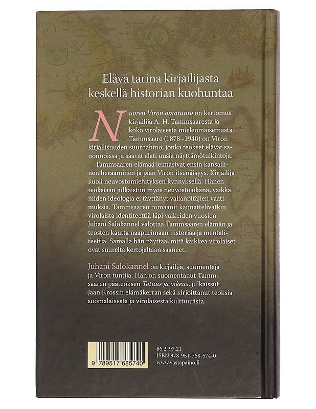 Nuoren Viron omatunto : kansalliskirjailija A. H. Tammsaare - Juhani Salokannel - Elämäkerrat ja muistelmat - 10105463024 - 1