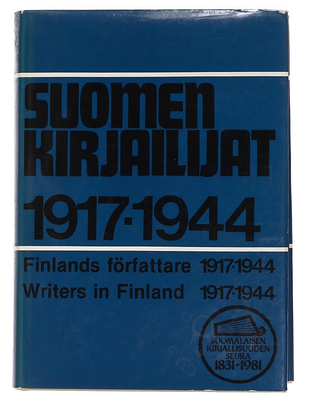 Suomen kirjailijat 1917-1944 : pienoiselämäkerrat : teosbibliografiat : tutkimusviitteet = Finlands författare 1917-1944 : kortbiografier : verkförteckningar : litteraturhänvisning - Elämäkerrat ja muistelmat - 10105463077 - 0