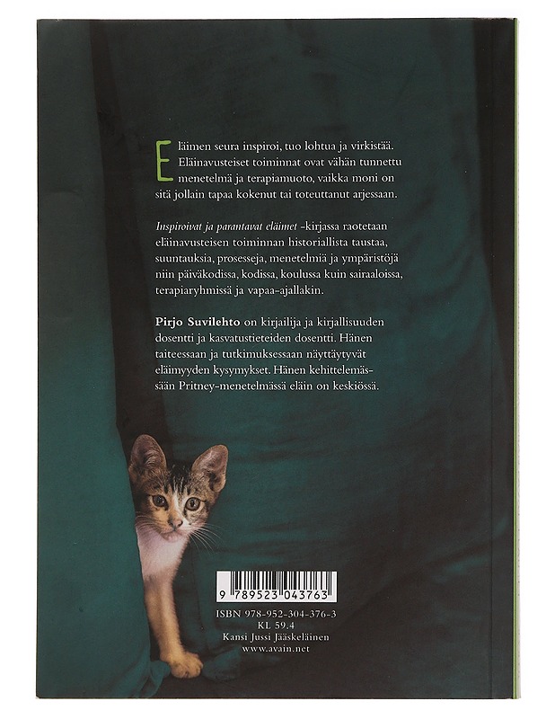 Inspiroivat ja parantavat eläimet - Suvilehto, Pirjo - Tietokirjat ja oppaat - 10105463112 - 1