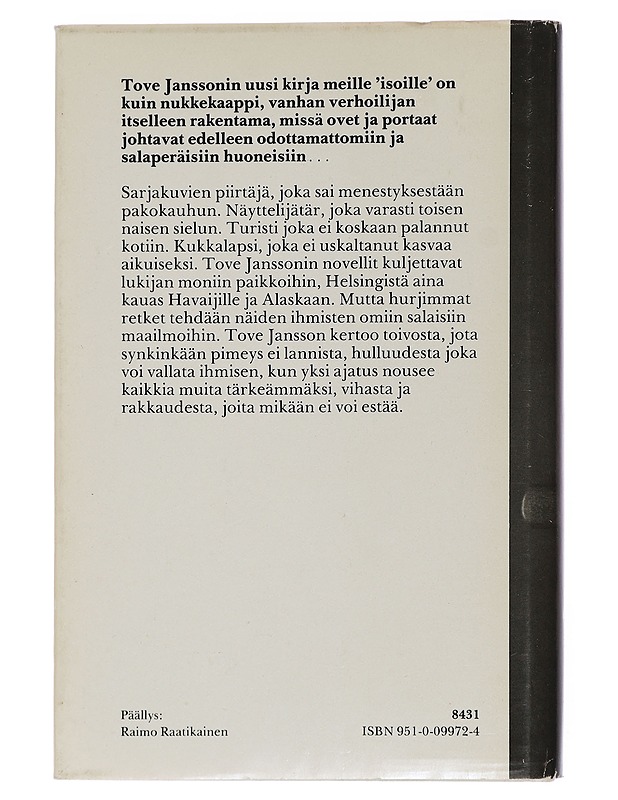 Nukkekaappi ja muita kertomuksia - Jansson, Tove - Romaanit ja novellit - 10105463202 - 1