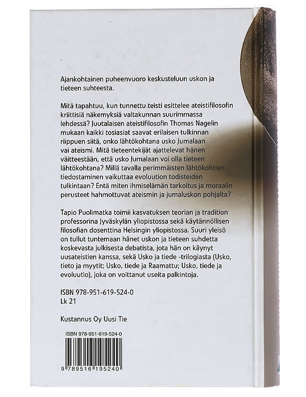 Tiedekeskustelun avoimuuskoe - Tapio Puolimatka - Tietokirjat - 10105463211 - 1