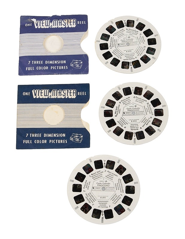 VIEW-MASTER Pinocchio kuvakiekot, 3 osaa - Koriste-esineet - 10105463230 - 0