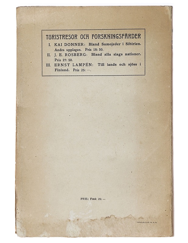 Till lands och sjöss i finland - Ernst Lampen - Historiakirjat - 10105463352 - 1