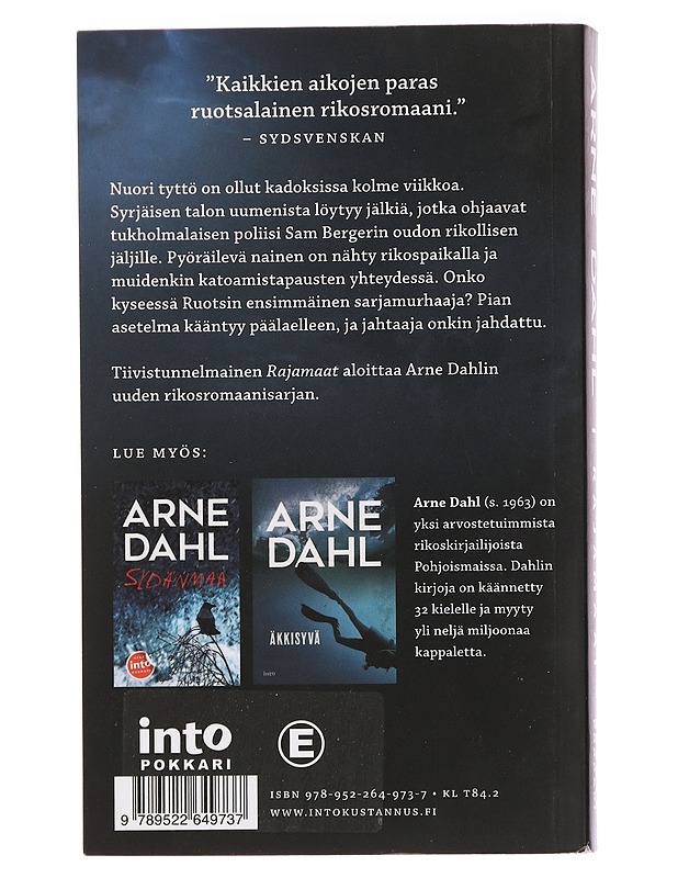 Rajamaat - Dahl, Arne - Jännitys ja dekkarit - 10105463354 - 1