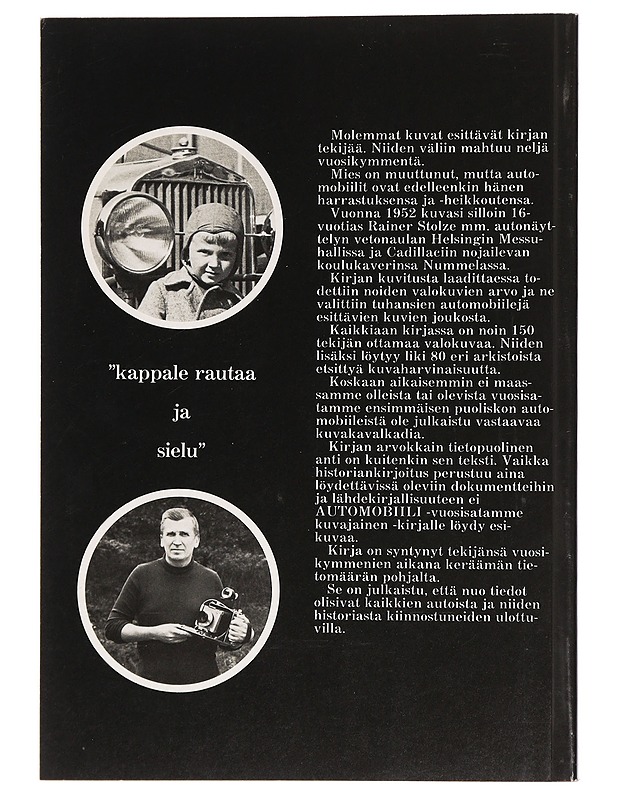 Rainer Stolze : Automobiili : vuosisatamme kuvajainen - Harrastekirjat - 10105463390 - 1