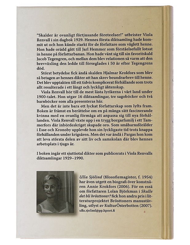 Saga Viola Magdalena Renvall : en författares liv - Ulla Sjölind - Elämäkerrat ja muistelmat - 10105463392 - 1