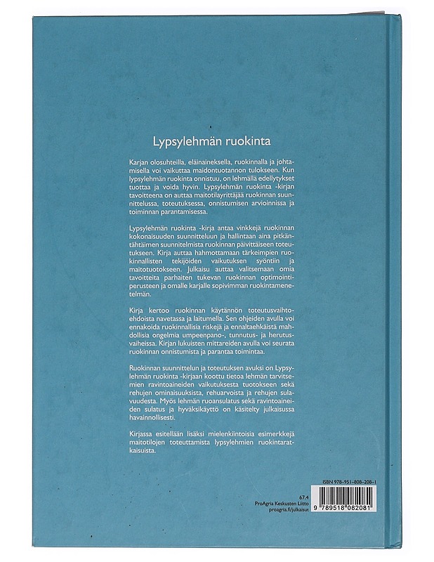 Lypsylehmän ruokinta - Kyntäjä, Juho - Tietokirjat ja oppaat - 10105463396 - 1