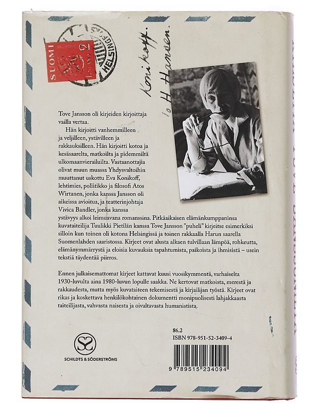 Kirjeitä Tove Janssonilta - Jansson, Tove - Elämäkerrat ja muistelmat - 10105463414 - 1