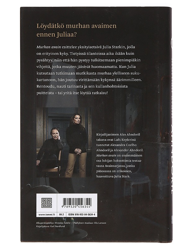 Murhan avain - Ahndoril, Alex - Jännitys ja dekkarit - 10105463419 - 1