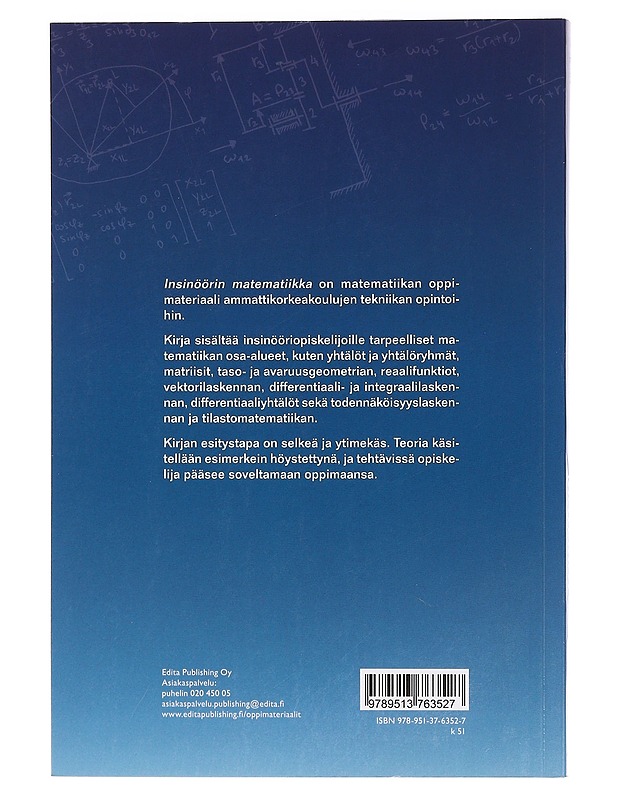 Insinöörin matematiikka - Tuomenlehto, Ari - Tietokirjat ja oppaat - 10105463450 - 1