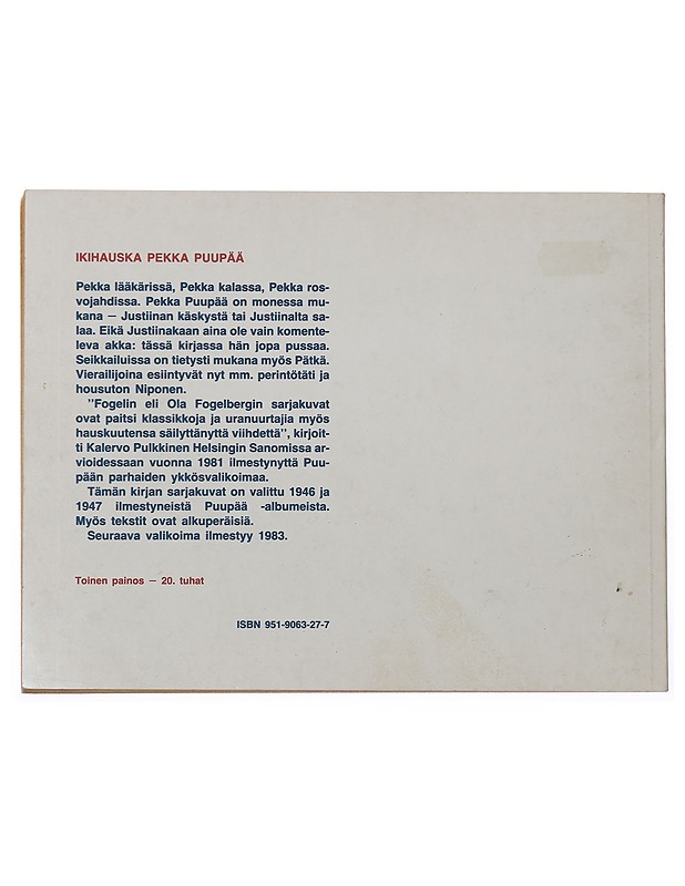 Puupään parhaat. 2 : Sarjakuvia - piirsi Fogeli - Sarjakuvat - 10105463454 - 1