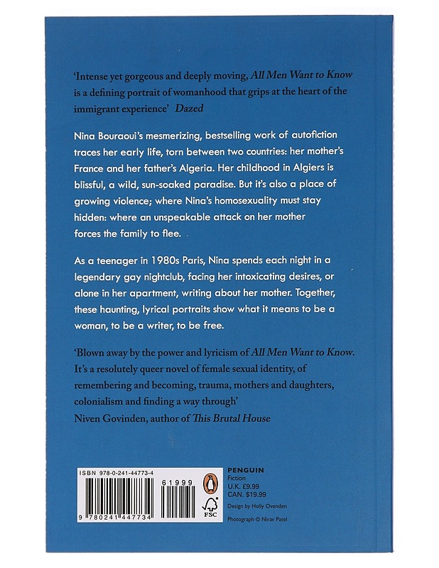 All men want to know - Bouraoui, Nina - Romaanit ja novellit - 10105463495 - 1