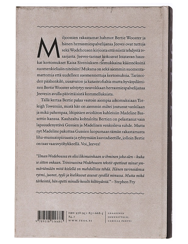 Kernaasti, Jeeves - Wodehouse, P. G. - Kaunokirjallisuus - 10105463526 - 1