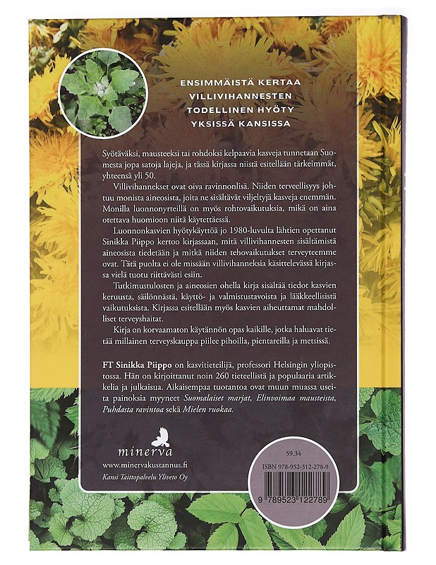 Villivihannekset : terveyttä pihoilta, niityiltä ja metsistä - Piippo, Sinikka - Tietokirjat ja oppaat - 10105463543 - 1