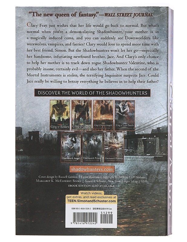 City of ashes - Cassandra Clare - Fantasia- ja scifi - 10105463555 - 1
