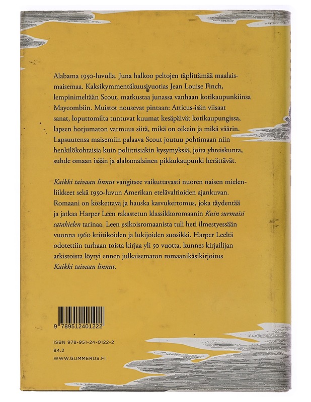 Kaikki taivaan linnut - Lee, Harper - Kaunokirjallisuus - 10105463573 - 1