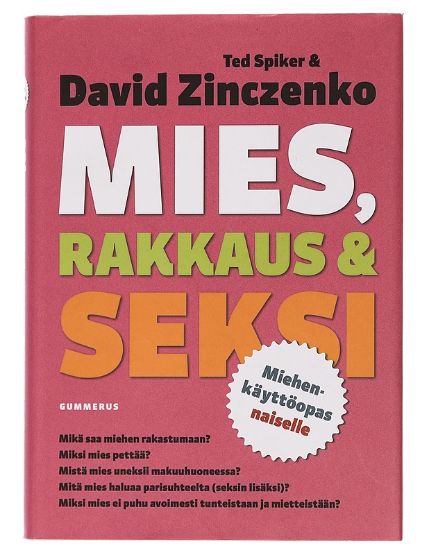 Mies, rakkaus & seksi : miehenkäyttöopas naiselle - Zinczenko, David - Tietokirjat ja oppaat - 10105463569 - 0