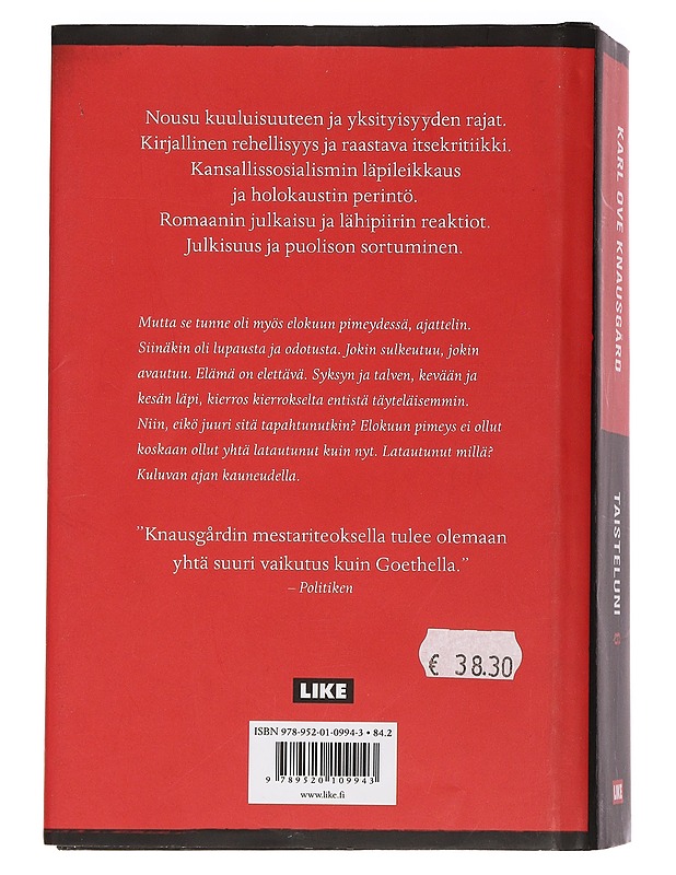 Taisteluni. Kuudes kirja - Knausgård, Karl Ove - Romaanit ja novellit - 10105463580 - 1