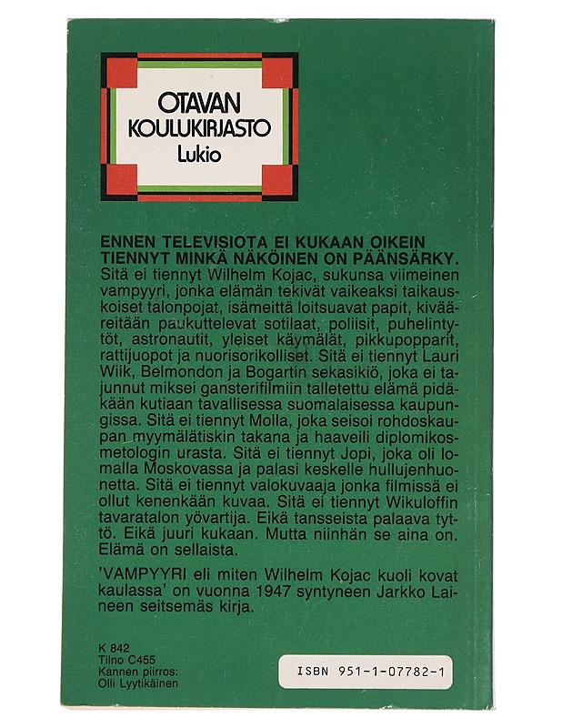 Vampyyri - Jarkko Laine - Nuorten kirjat - 10105463586 - 1