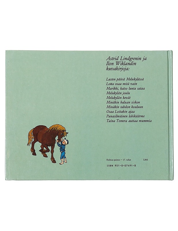 Eemeli ja Liinan poskihammas - Lindgren, Astrid - Lastenkirjat - 10105463604 - 1