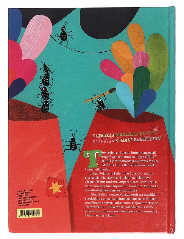 Sirkusparaati : musiikkisatukirja lapsille - Bell, Niina - Lastenkirjat - 10105463611 - 1