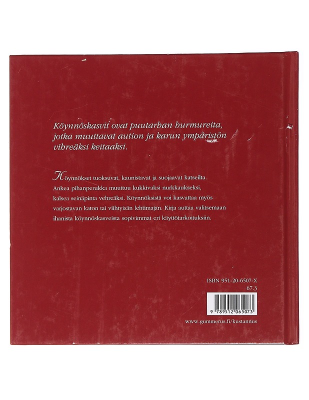 Kauneimmat köynnöskasvit - Palmstierna, Inger - Tietokirjat ja oppaat - 10105463619 - 1