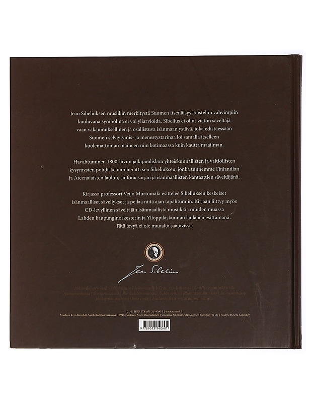 Sibelius ja isänmaa - Veijo Murtomäki - Elämäkerrat ja muistelmat - 10105463625 - 1