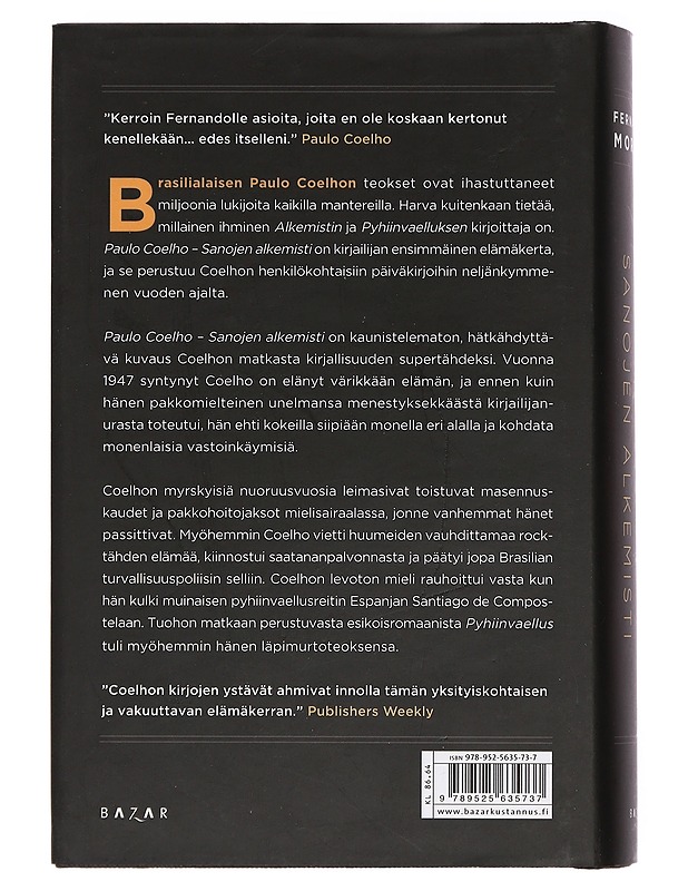 Paulo Coelho : sanojen alkemisti - Morais, Fernando - Elämäkerrat ja muistelmat - 10105463663 - 1