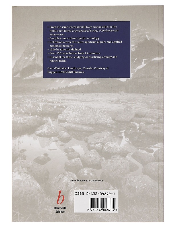Blackwell's Concise Encyclopedia of Ecology - Peter Calow - Tietokirjat ja oppaat - 10105463683 - 1