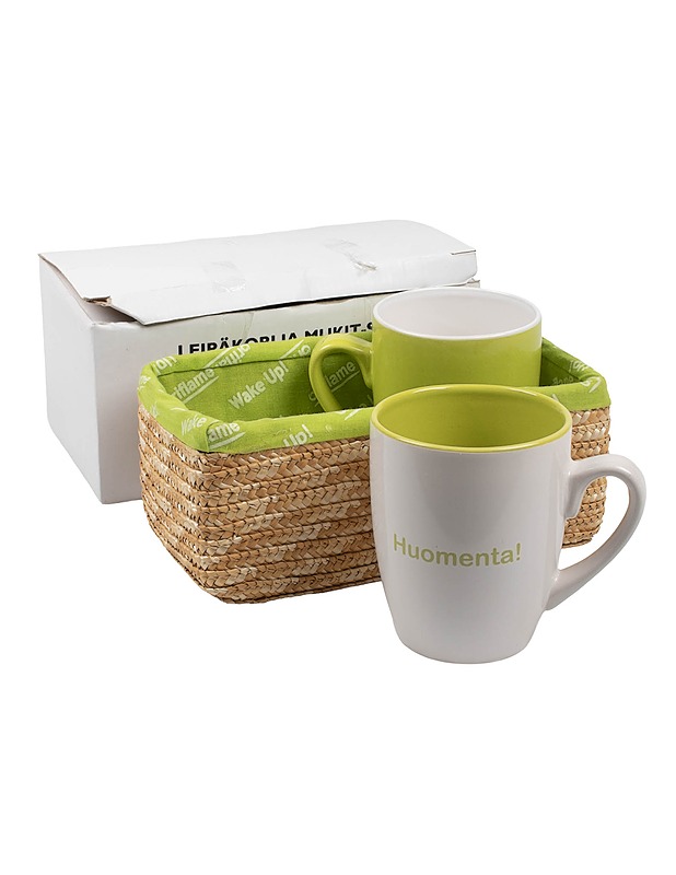 ORIFLAME Wake Up! leipäkori ja mukit-setti, 3 osaa - Mukit ja kahvikupit - 10105463690 - 0