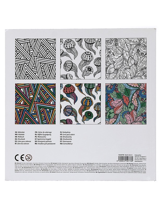 Malebog coloring book - Käsityökirjat - 10105463709 - 1