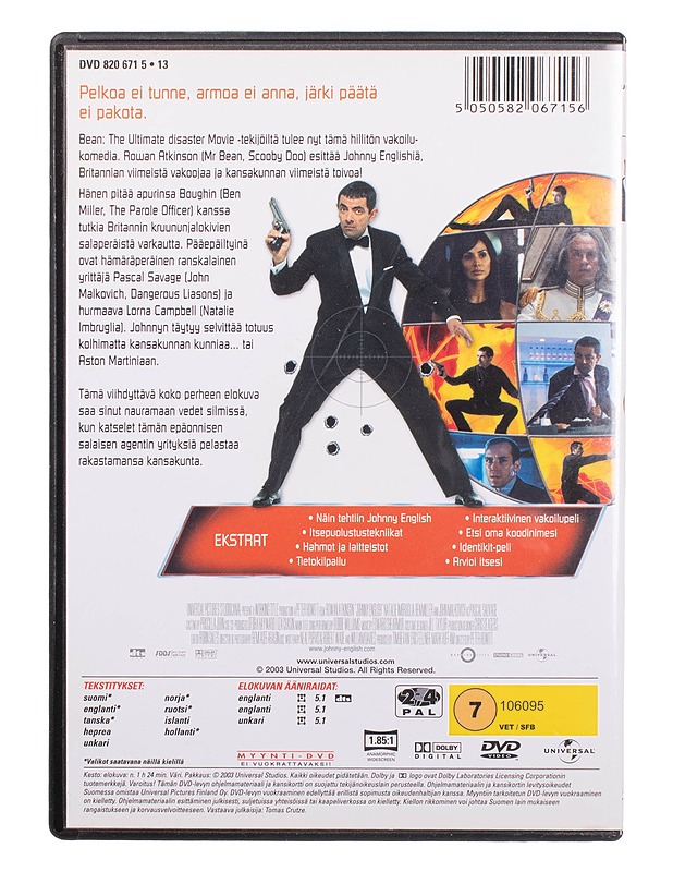 Johnny English - DVD - DVD-elokuvat - 10105463726 - 1