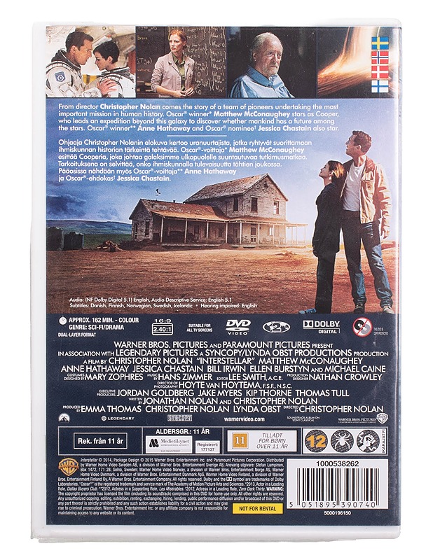 Interstellar - DVD - DVD-elokuvat - 10105463767 - 1